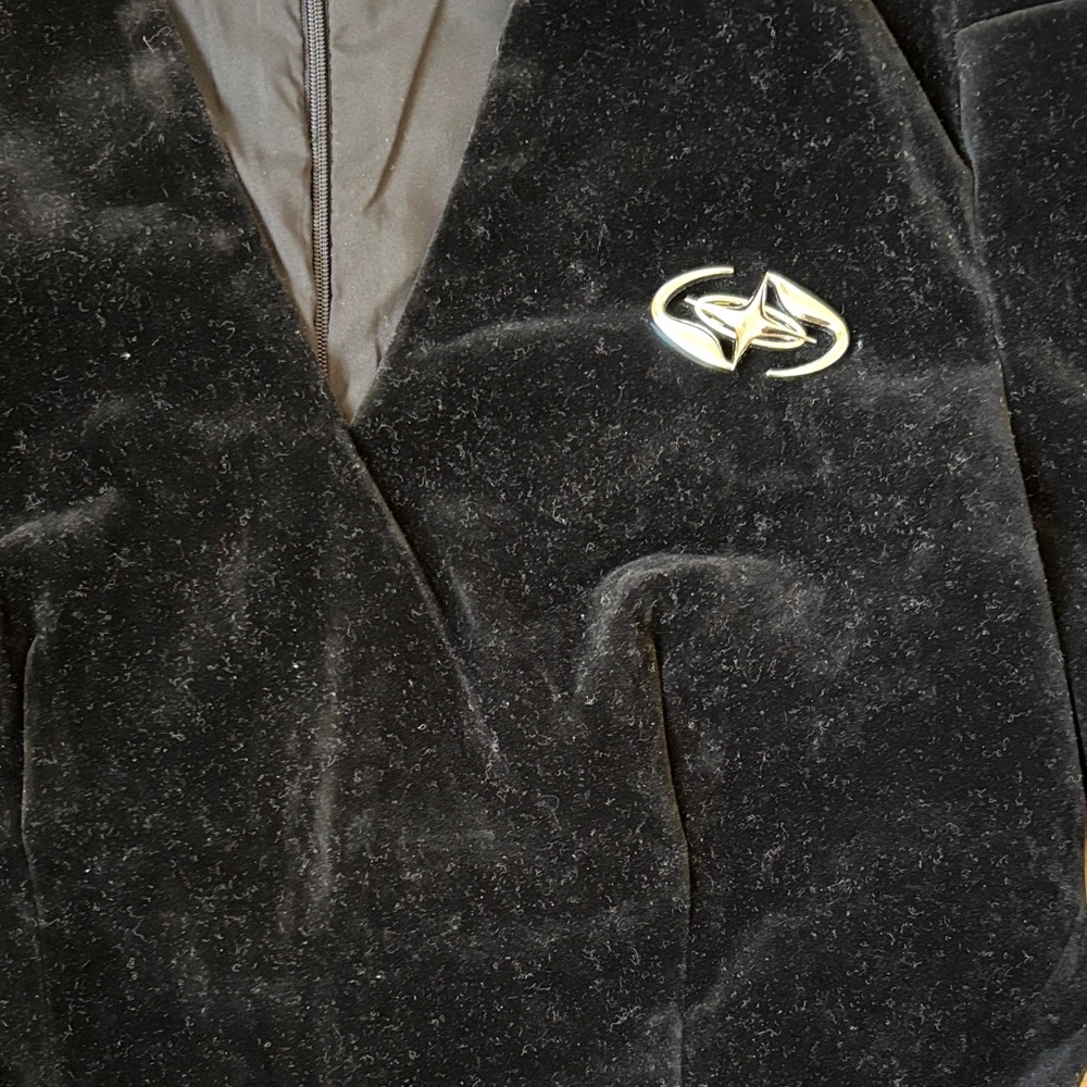 R&K Black Velvet Mini Dress - Picture 3 of 7